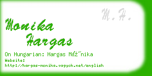 monika hargas business card